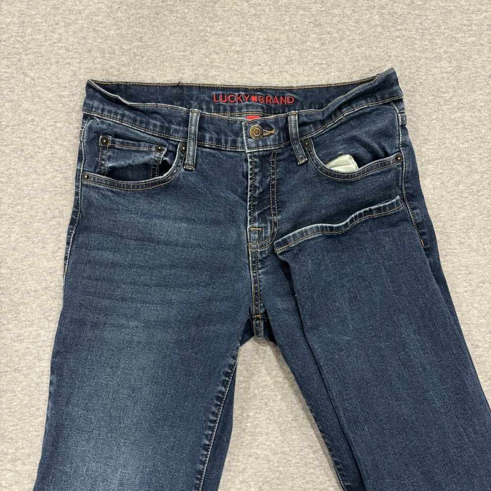Lucky Brand Slim Straight Jeans Women's Size 4 (29x29) Blue Medium Wash Denim